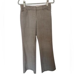 Y2K Express Design Studio Editor Trouser Pants Tan Brown Womens 4 Long
